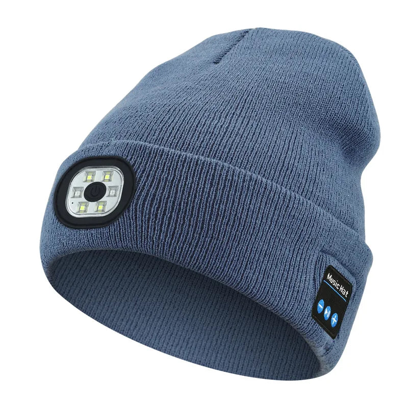 3-in-1 Bluetooth Beanie – Wireless Headphones With Integrated LED Illumination