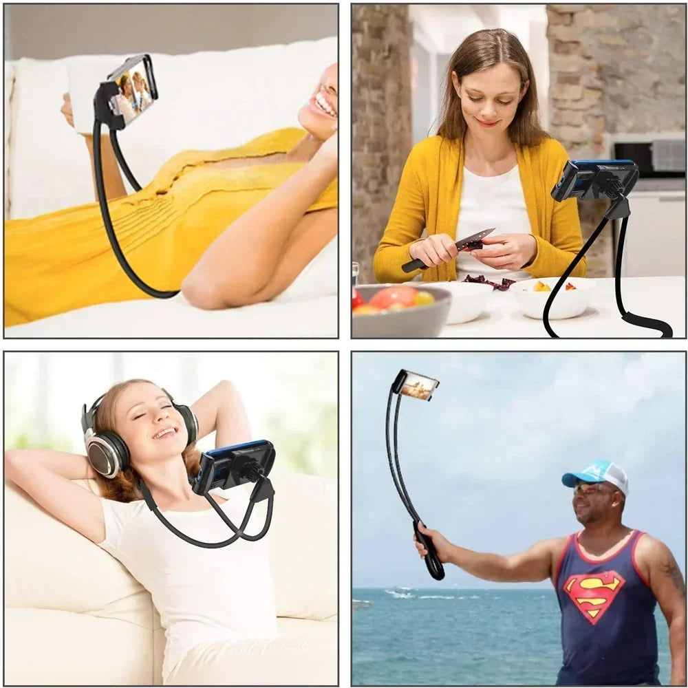 Lazy Neck Phone Holder - Flexible Adjustable Stand For Phones And Tablets