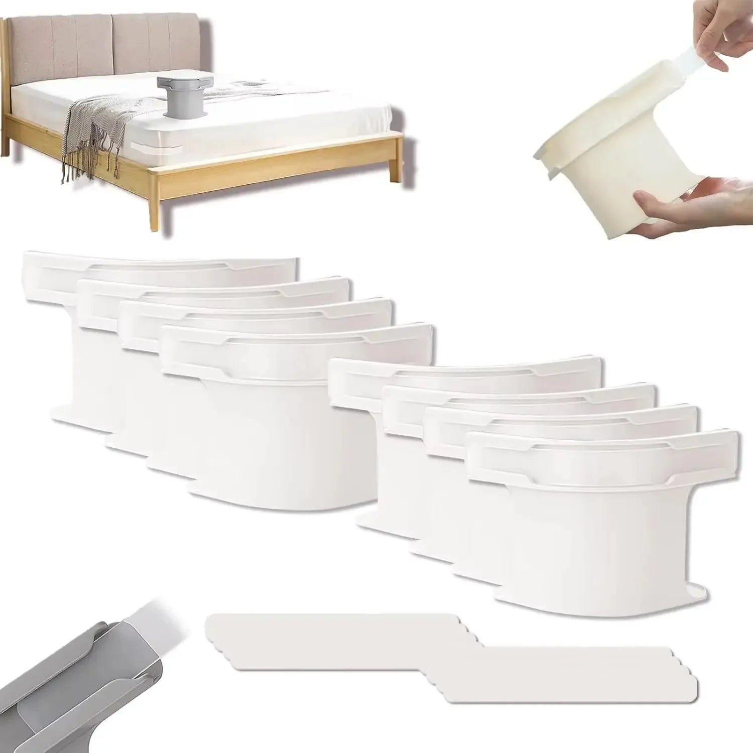 Bed Sheet Corner Tightener Clips – Durable Plastic Construction For Strong Grip