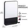 Taili Shower Mirror – Fogless, Rust-Proof, Durable Suction Mount, Razor Holder Included