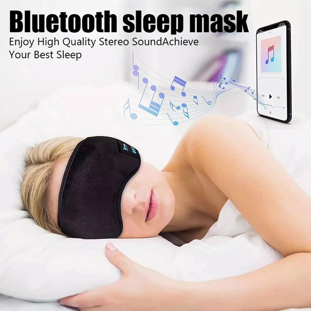 Bluetooth Earphones – Sleep Headband With Built-In Eye Mask