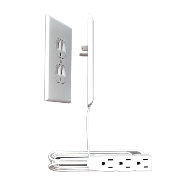Sleek Socket: Ultra-Thin Flat Plug Outlet Extender