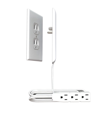 Sleek Socket: Ultra-Thin Flat Plug Outlet Extender
