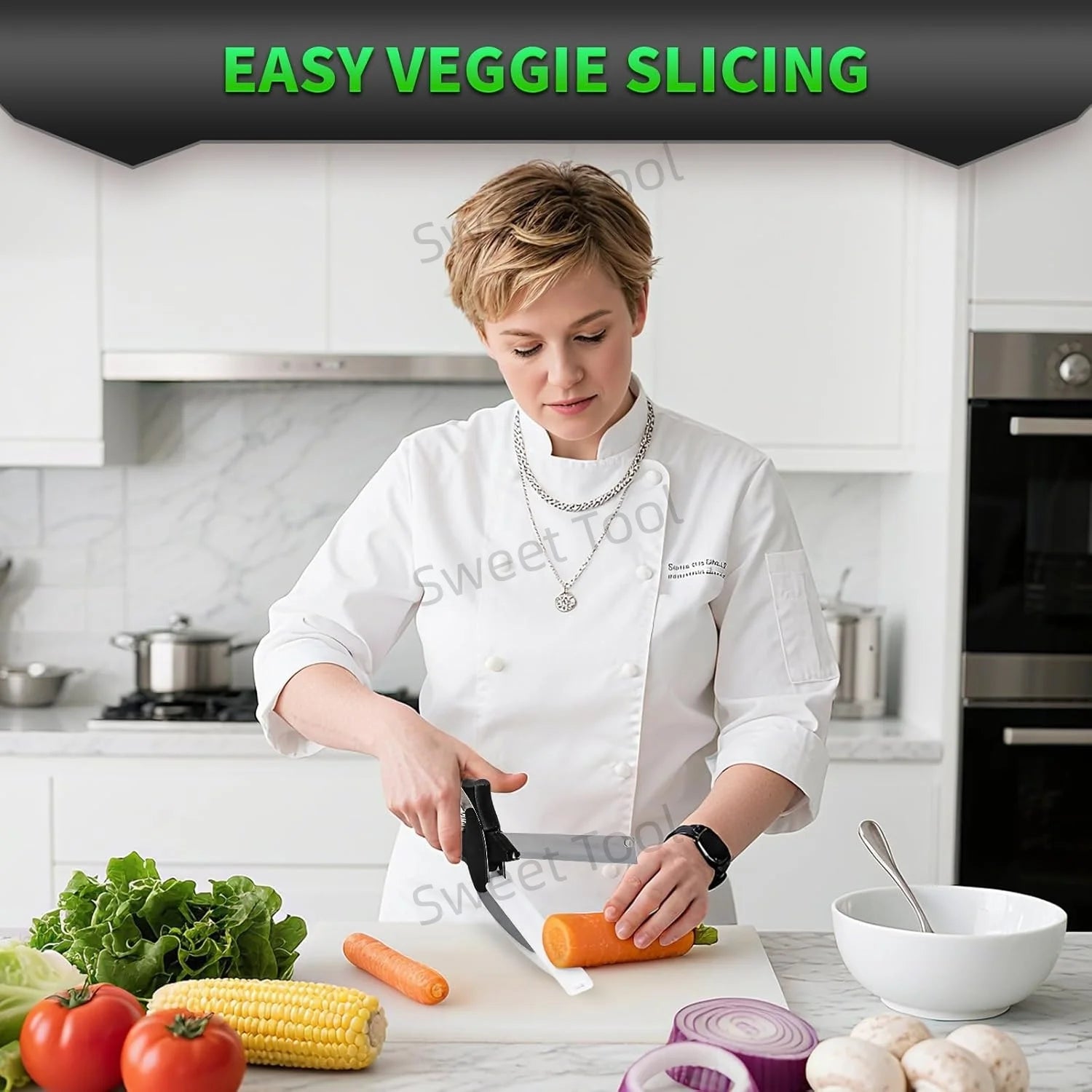 2-in-1 Kitchen Scissors & Cutting Board