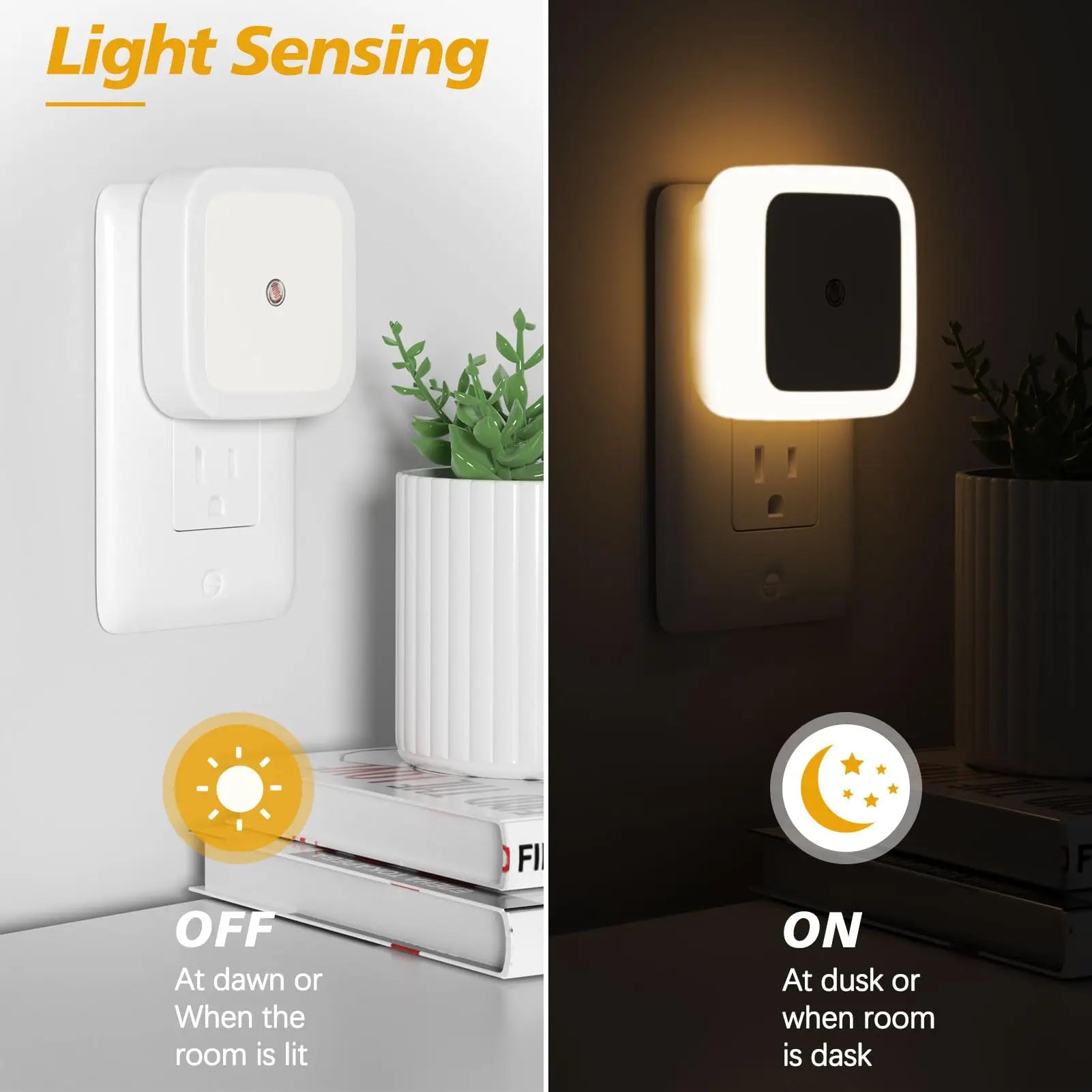 LED Atmosphere Lamp - Auto Dusk-To-Dawn Night Light