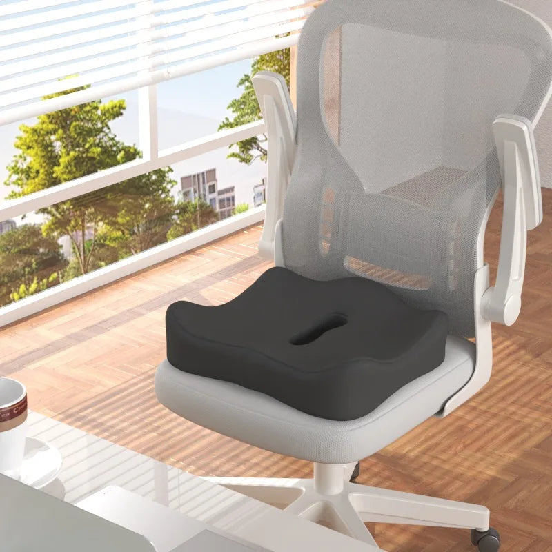 Memory Foam Seat Cushion – Tailbone Sciatica Relief