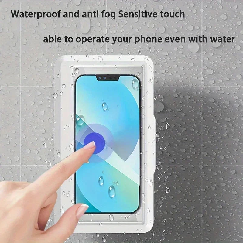 Shower Phone Case - 360 Degree Rotating Waterproof Touchscreen For Bathroom