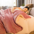 Wool Throw Blanket – Double-Sided Warmth