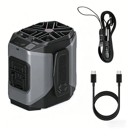 10000mAh Wearable Waist Fan with Power Bank