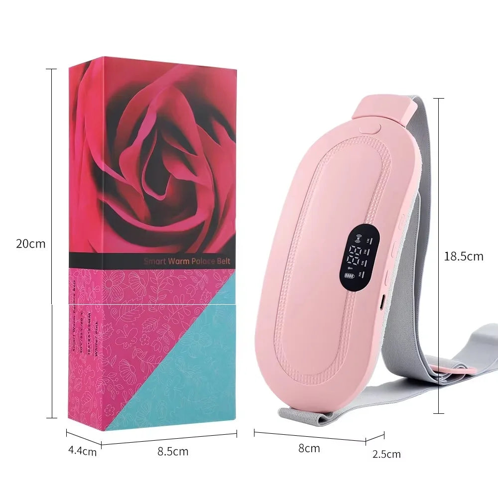Portable Heated Massage Warming Palace Belt Intelligent Heating Waist Device for Girls Menstrual Period Auntie