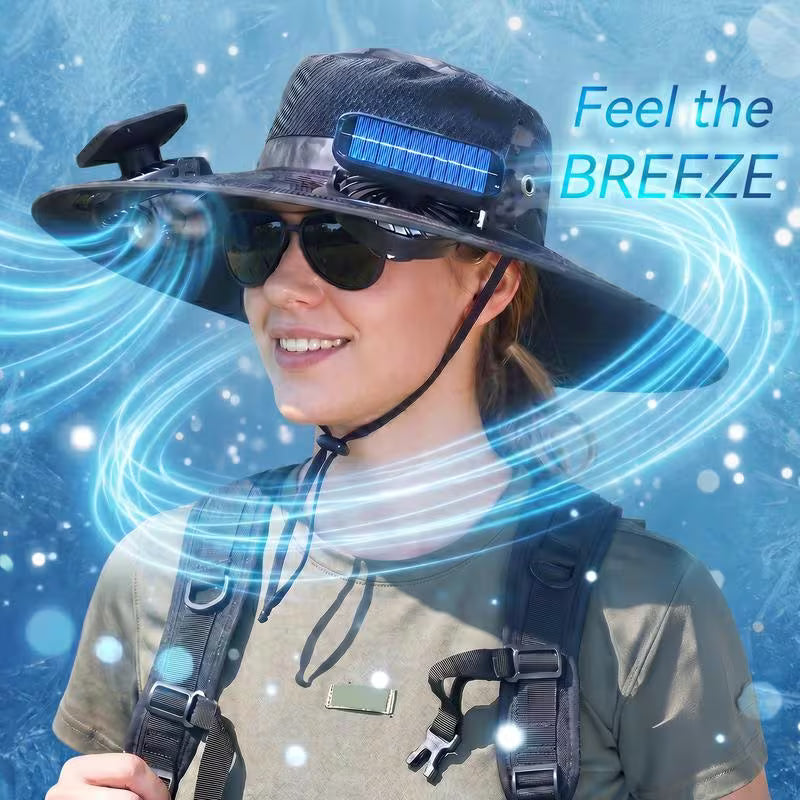 Solar Breeze Fan Hat Pro