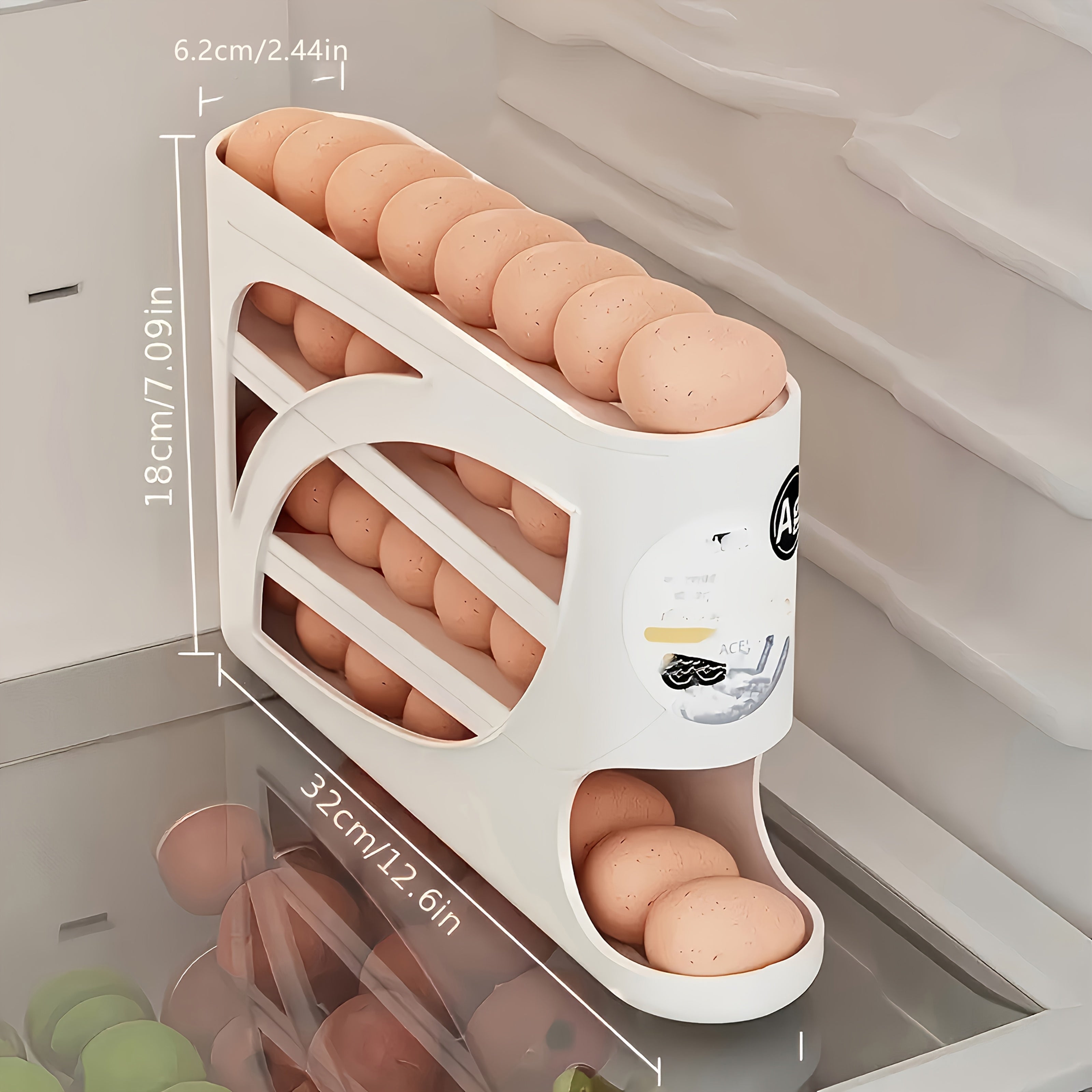 EggSlide™ Refrigerator Egg Organizer
